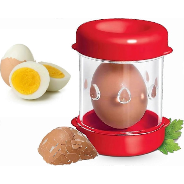 Rask Eggeskreller Manuell Eggeskreller Bærbar Hardkokt Eggeskallseparator Magisk Fantastisk Eggeskallmaskin Fjerner Skall Fra Egg-Yvan (FMY) Red