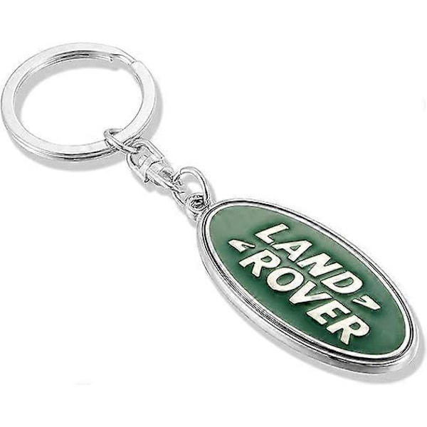 SZTXJ Auton logolla varustettu avaimenperä - 3D kromimetalliseos auton avaimenperä - LAND ROVER (FMY)