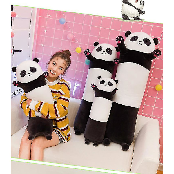 Panda Mjuk Kudde Plysch Lång Sängkudde Bomulls Panda Kudde Gosig Fylld Söt Plyschdocka Leksak Present (FMY) 70cm
