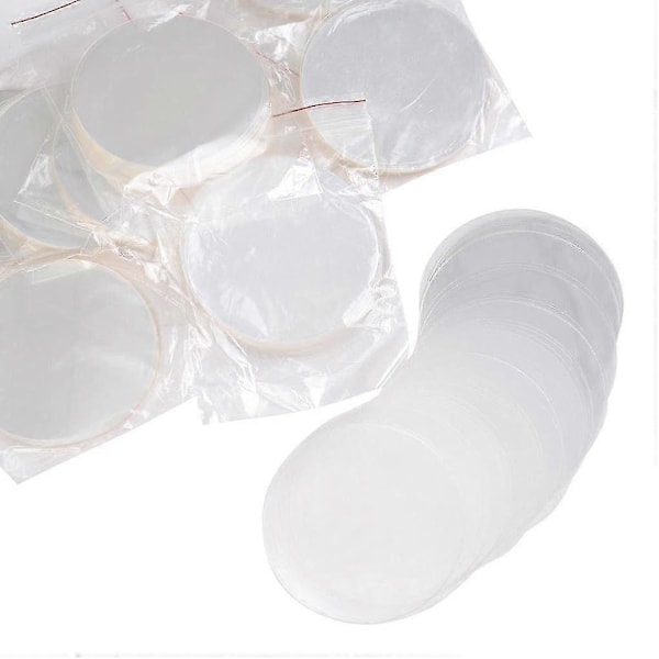 100 stk 58mm Pinsmerkemaker Maskin Knappdeler Forbruksvarer Tomme Hvite (FMY)