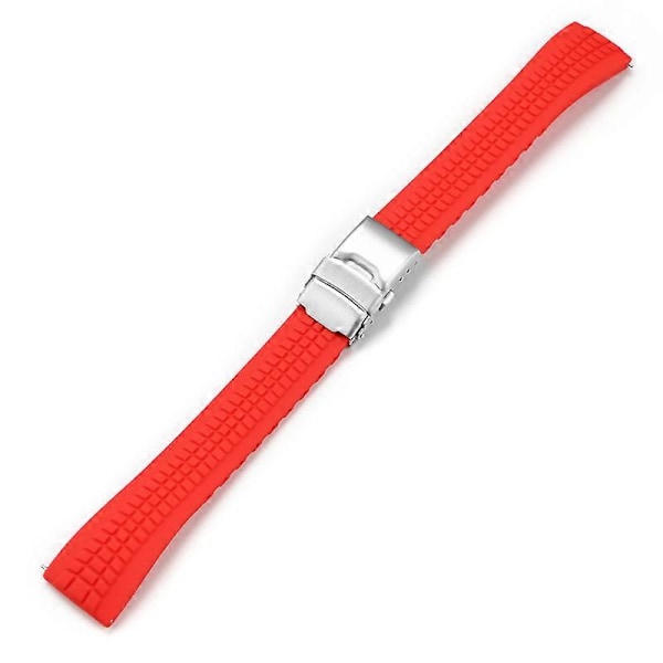 20MM Klokkereim Klippbar Flat Hode Grensesnitt Universal Rem For Patek Phillip (FMY) Red