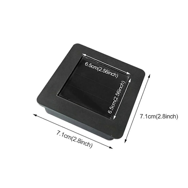 2 ST/4 ST Solcellslampa Ersättning Topp Fyrkantig Solpanel Topp Ersättning (FMY) B 4PCS