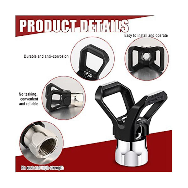 5 st Airless Sprayer Slang Kit 3600 Psi 517 Spets Vridbar Led Med Munstycksskydd Spraymunstycken Och Exten  (DPD) As Shown