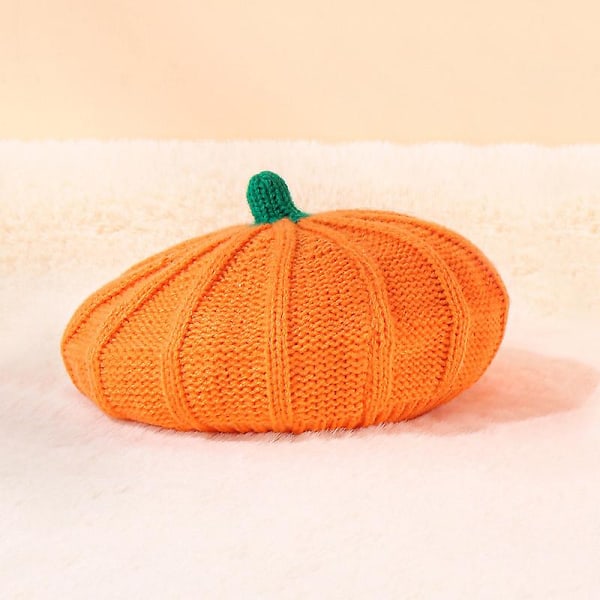 Halloween Dekoration Pumpa Basker Hatt Förälder-barn Stickad Hatt Varm Belle Stickad Hatt Halloween Party Hattar (FMY) Kids