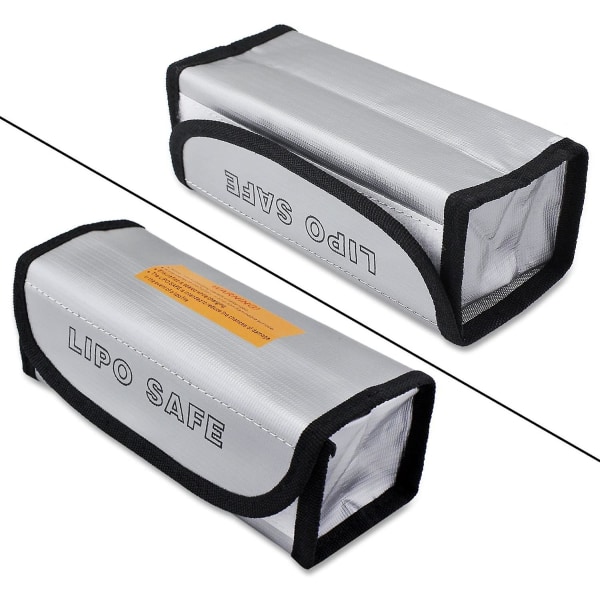 Batteribeskyttelsestaske Brandsikker beskyttelse Sikkerhedsopladertaske (19*8,5*6,5 cm)