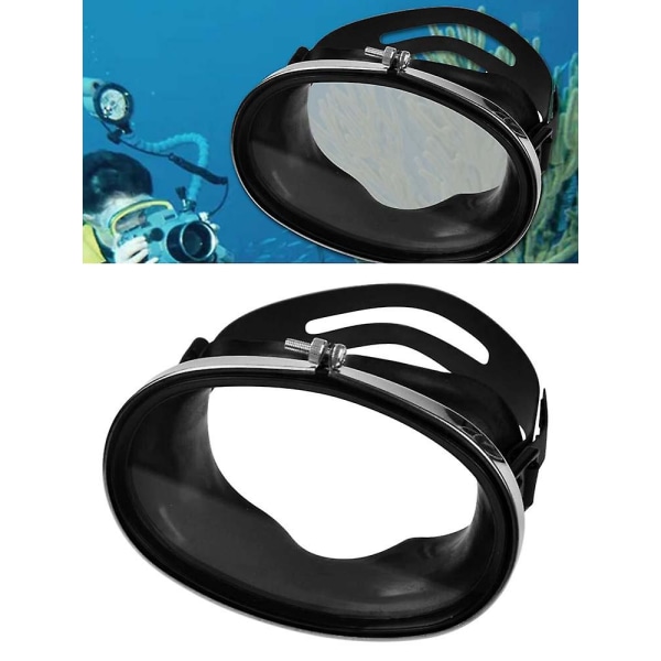 Oval snorkeldykkermaske Anti-dug hærdet glas Snorkelbriller Nye (FMY)