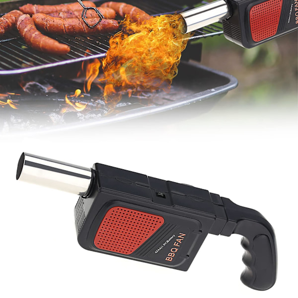 Elektrisk Grillfläkt, Blåsfläkt Utomhus Luft/eld/grill Blåsare Grillfläkt För Utomhus Camping Vandring Grill (FMY)