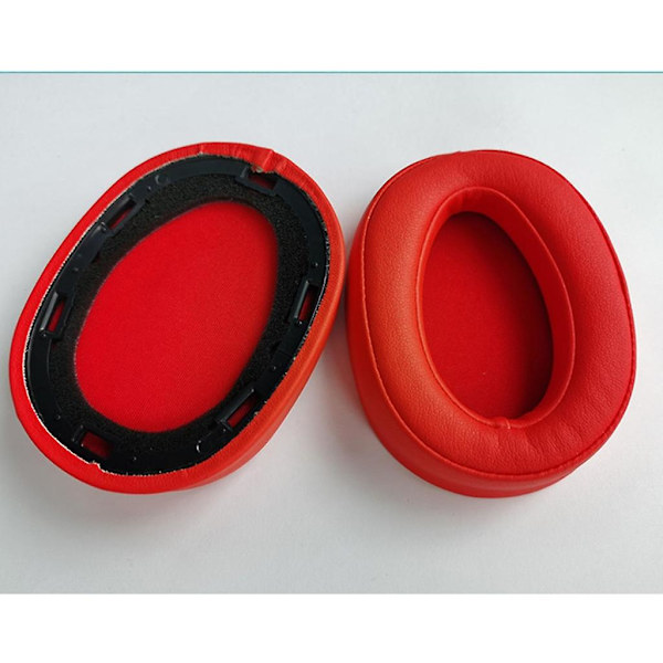 Öronkuddar för Wh-h900n Mdr-100abn, Öronkuddar, Kuddfodral, Öronmuffar, Reparationsdel (FMY) Red