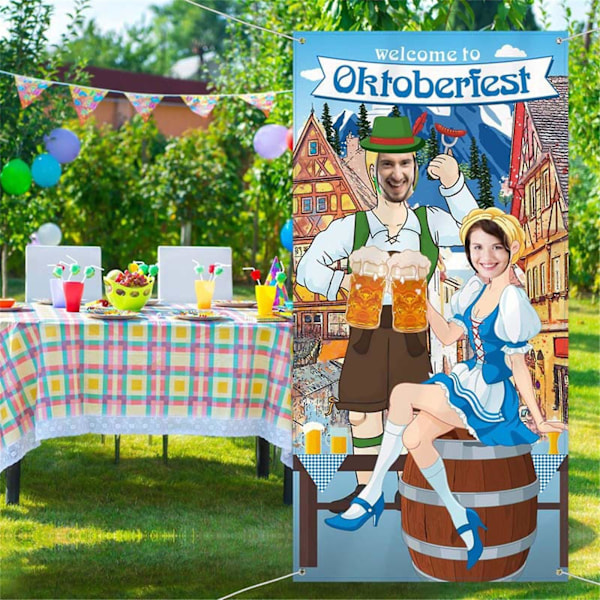 Oktoberfest Party Sjove Dekorationer, Oktoberfest Fotorekvisit (FMY)