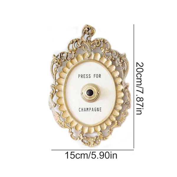Tryck för Champagne Skylt R Dörr Retro Skrivbord Ornt Hotell Hem Dörr (FMY)