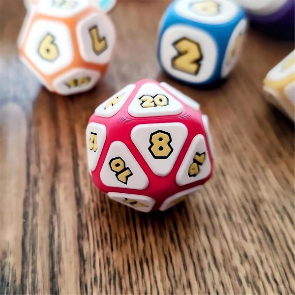 7 st. Svampfest Sällskapsspel Tärningar, Coola Spel DND Tärningsset D D Familj Sällskapsspel Tärningar  (FMY) As Shown