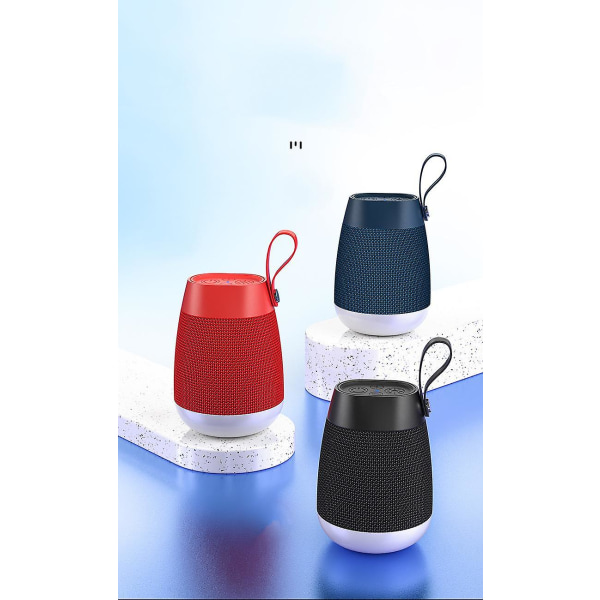 Led Rgb Lights Bluetooth -juhlakaiutin, 5 W:n kannettava langaton Bluetooth kaiutin, W/HD-stereo, Ipx5-vesitiivis, 12 tunnin soittoaika, Tf-kortti (sininen) (FMY)