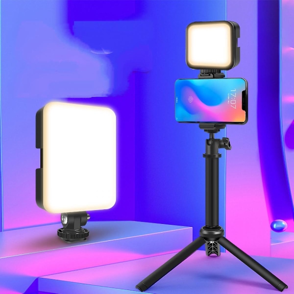 Camera Fill Light, LED Video Light Dimbar, Portable Light Photography, för studio, livestreaming, videokamera Shooting Light (FMY)
