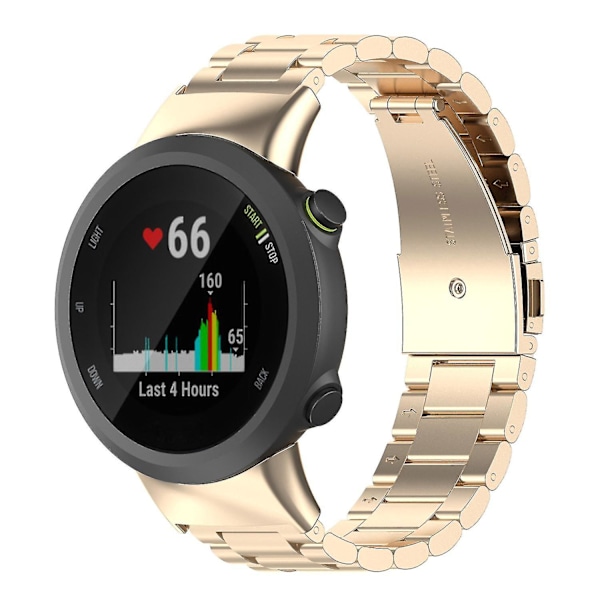 Garmin Forerunner 45/45S/Swim 2 -kelloon sopiva kellon ranneke, jossa on taitettava lukko (FMY) Champagne, Champagne Gold Style C Garmin Forerunner 45S