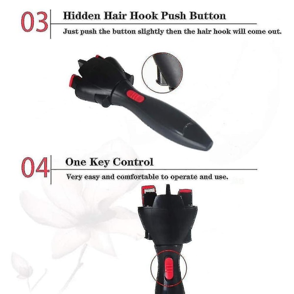 Elektrisk hårflätning Automatisk Quick Twist Twister Hårflätningsverktyg Smart gör-det-själv-hårverktyg Hårflätningsmaskin för hårstyling (FMY)
