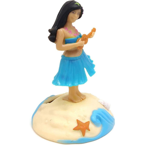 1 stk Hawaiian Dancer Bilinnredning Dekorasjon Solar Dancing Swing Toy Hawaiian Hula Dashboard Doll  (FMY)