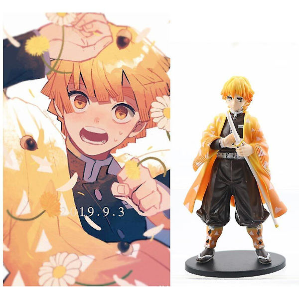 Demon Slayer Actionfigur Kamado Tanjirou Nezuko Model Anime Figur Toy (FMY) C
