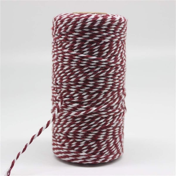 Bakers Twine, 1 rulle 109 Yards Cotton Twine Packing String For Gift (FMY)