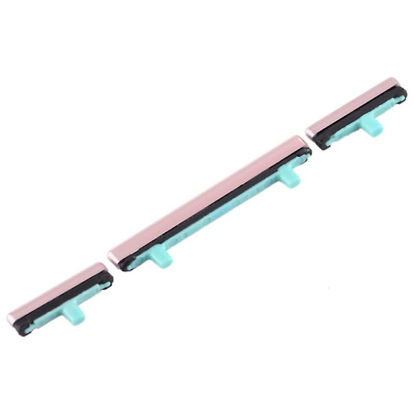 For Samsung Galaxy S8 G950/S8+ G955 3 stk/sett OEM På/Av og Volum Sideknapper  (FMY) Pink Samsung Galaxy S8