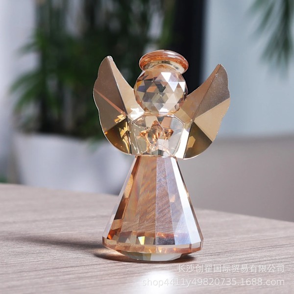 Kreative Englekrystal Håndværk Figurer Baby Fødselsdagsfest Favør Bryllup Promotion Gave (FMY) Angel-AB color Crystal Angel