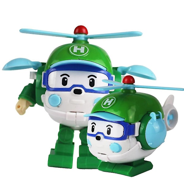 Robocar Poli -toimintahahmo, muuntautuva poliisiauto, robotti, opettavainen lasten lelu - ZHENV  (FMY) Blue