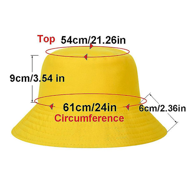 Ricard Bob Bucket Hats - Reversible bomulds udendørs fiskerhatte, strandfiskerihat - Egnet til mænd, kvinder, piger og drenge (FMY) white A hat girth 59-60cm