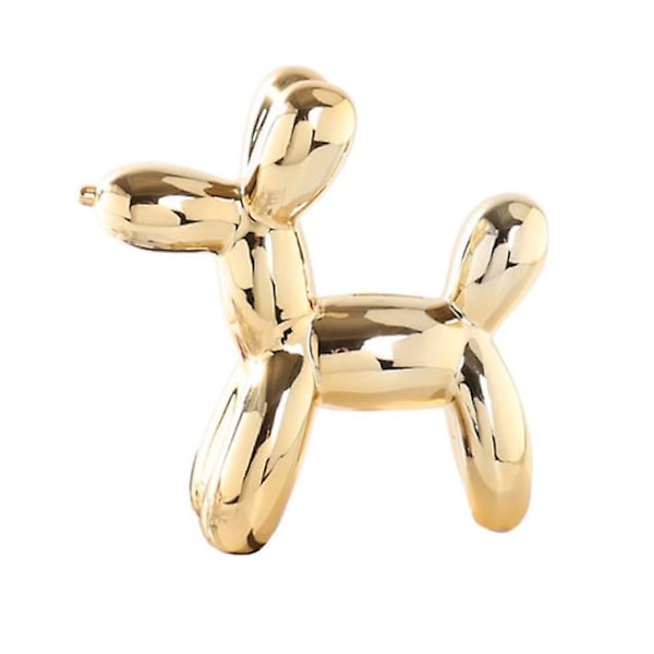 Money Boxes Balloon Dog Money Bankunique Ceramic Piggy With High Gloss Finish Gold  (FMY)