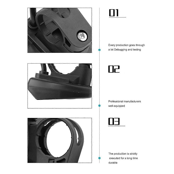 Elektrisk Cykel 36V48V LED G20 Mätarkontrollpanel Display för Ebike 5 Pin Vattentät Kontakt (FMY) Black