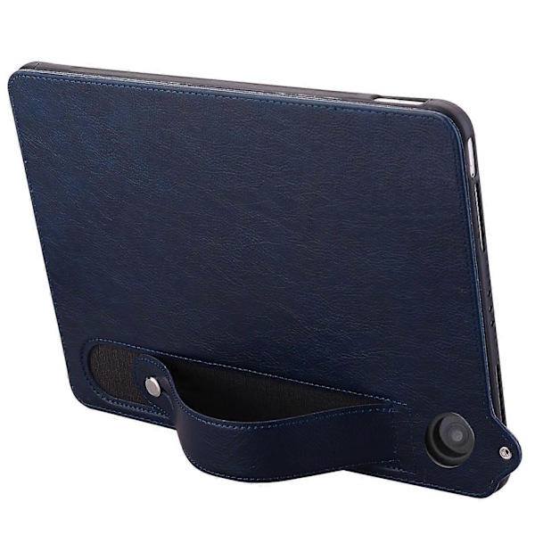 Amazon Fire HD 8 (2024) (2020) Kotelo Käsiremmi Jalusta Nahkainen Tablettisuojus - Harmaa (FMY) Multicolor Blue