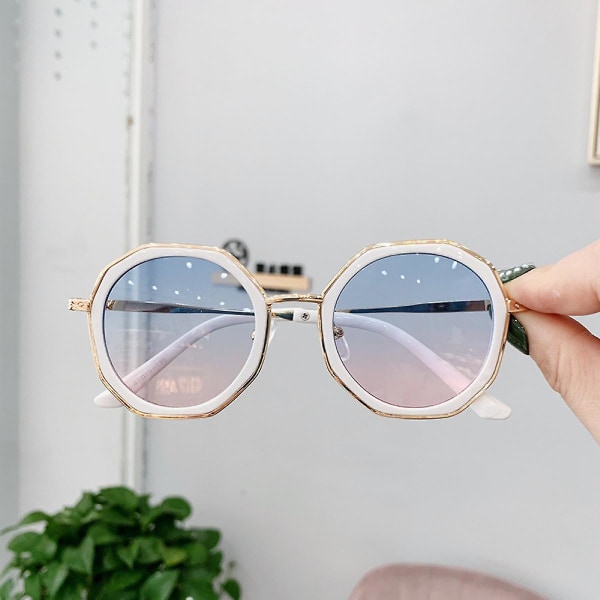 Uregelmæssige firkantede solbriller til kvinder inspirerede stilskærme (FMY)