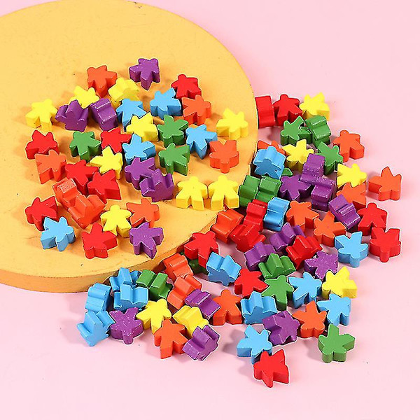 100 Trämeeples 16mm Extra Brädspelbitar Bonar Schackpjäser Bulk Ersättning (FMY)