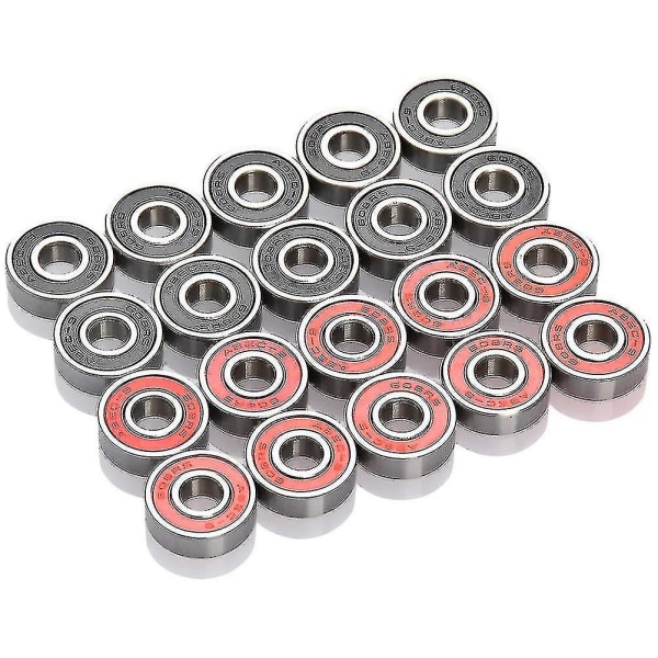 20 Pack 608rs Abec-9 laakerit rullalaudoille, rullaluistimet, 8x22x7mm (FMY)