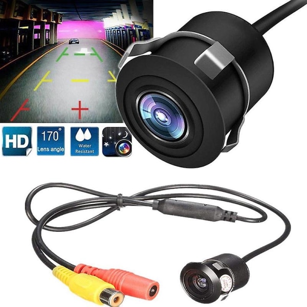 Täysi HD-auton takakamera peruutusvärikuva video yönäkö laajakulmainen vedenpitävä varapysäköinti auton lisävarusteille (FMY)