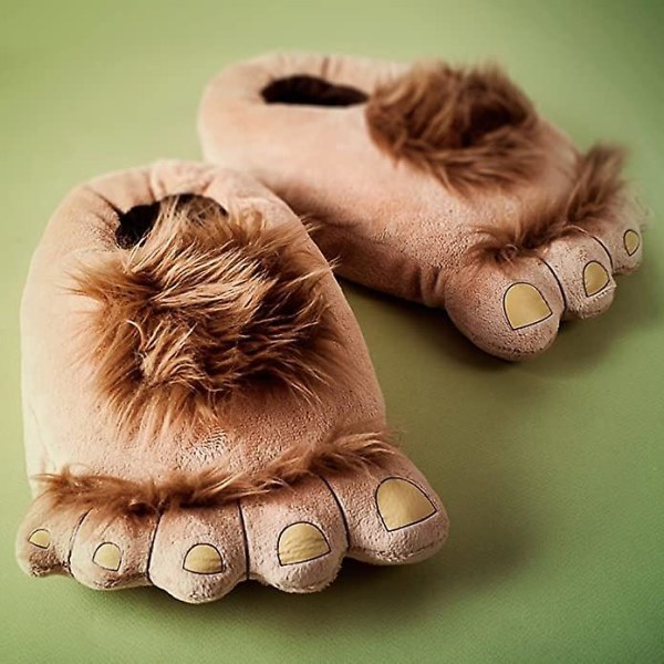 Luxurious Unisex Adult Hobbit Feet Slippers Halfling Plush Slippers Women Men