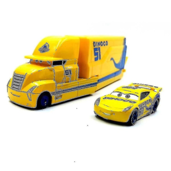 Pixar Cars Mack Lightning Mcqueen King Jackson Storm Racer Truck Car Kids Toy (FMY) 51 Yellow