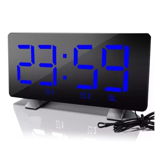 Digital väckarklocka, elegant väckarklocka för sovrum med FM (FMY)