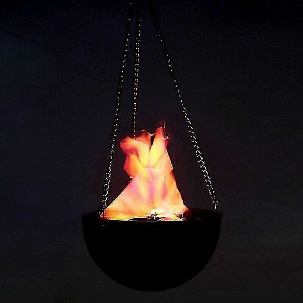 LED Kunstig Flamme Lampe 3W Kunstig Silke Flamme LED Scene Effekt Lys Simulert Flamme Lampe Tilbehør Til Halloween Jul Innendørs Del (FMY)