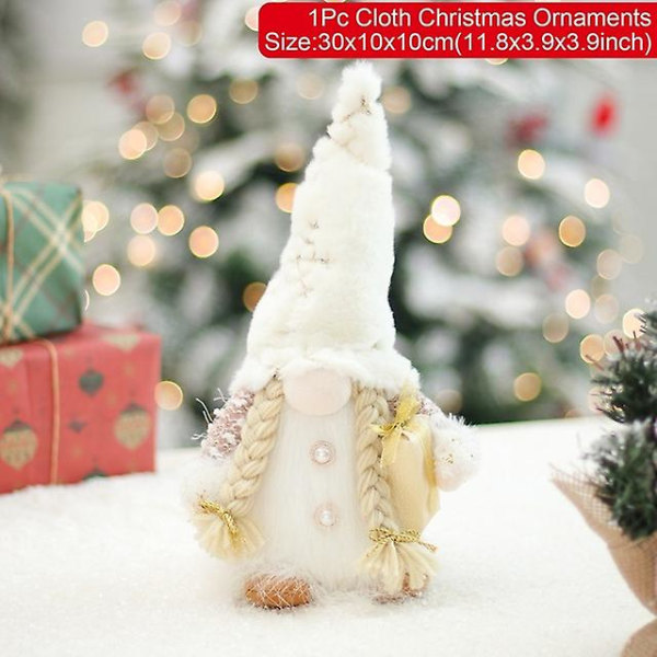 Gnome Christmas Ansigtsløs dukkelys Glædelig julepynt til hjemmet 2023 julepynt jul Navidad Natal gaver nytår (FMY) 2