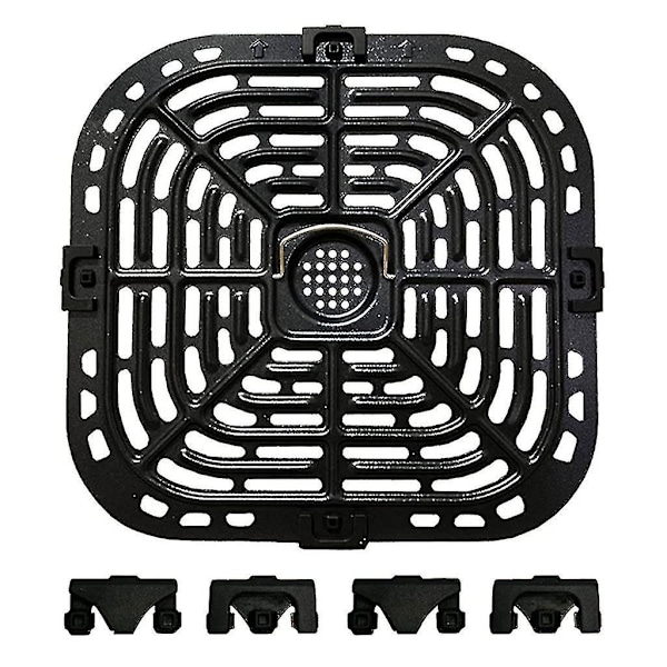 Ersättningsgrillplatta för Air Fryer Crispers till Instant Vortex 6qt (FMY) With 4 rubber pad
