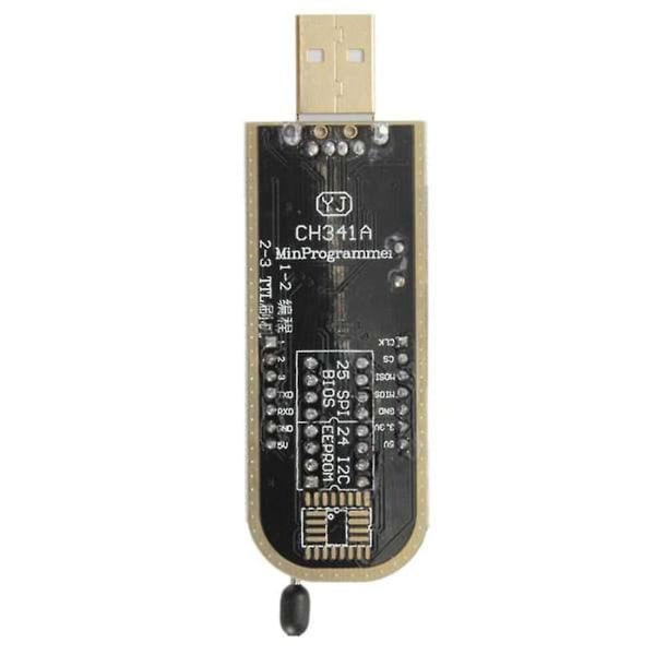 Ch341a 24 25 -sarjan Eeprom Flash Bios USB ohjelmointimoduuli + Soic8 Sop8 Test Eeprom 93cxx / 25 (FMY)