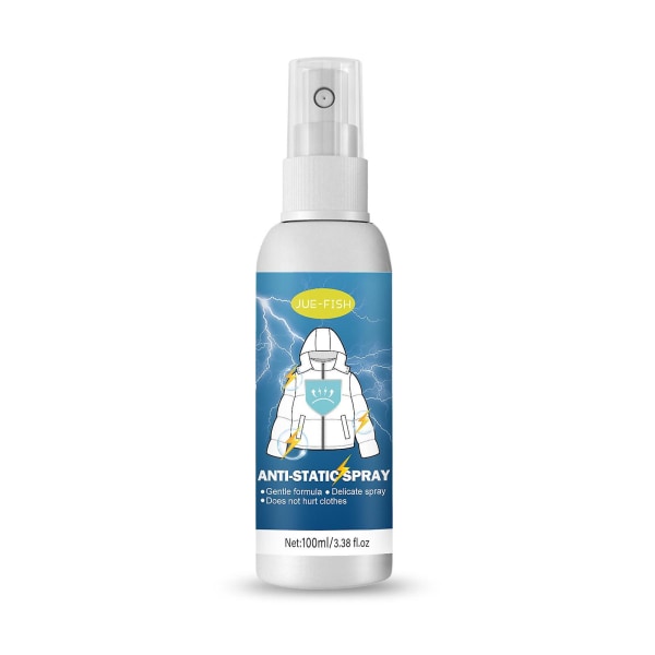 Statisk Spray för Kläder, Statisk Spray, Statisk Eliminator Spray, Statisk Bortskaffare för Kläder, Statisk Skyddsspray för Kläder, 100ml (FMY)
