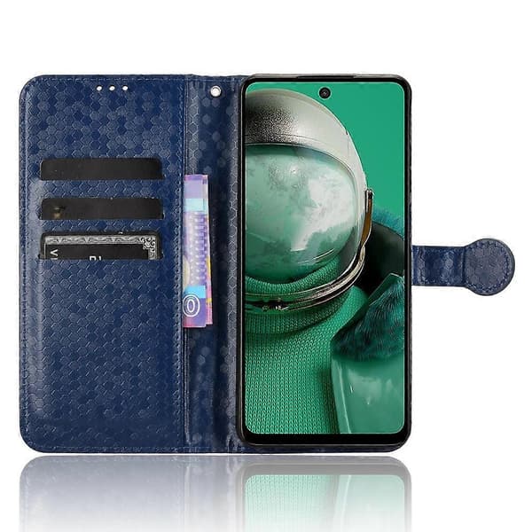 Läderfodral med pricktextur för HMD Pulse Pro / Pulse / Pulse+ (FMY) Blue
