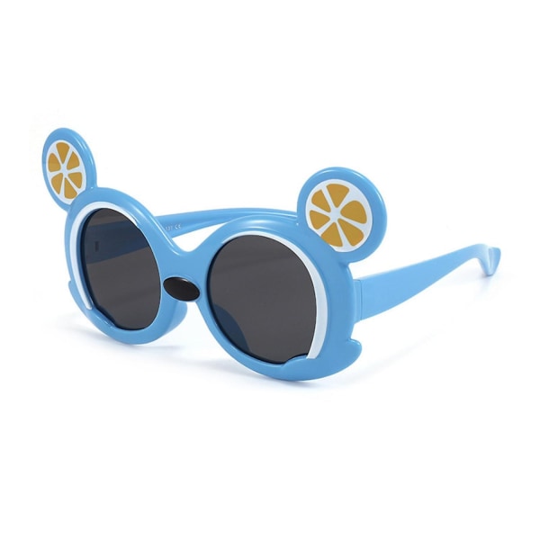 Modetrend Barnsolglasögon Pojkar och flickor Bekväma glasögon----blå båge (FMY)
