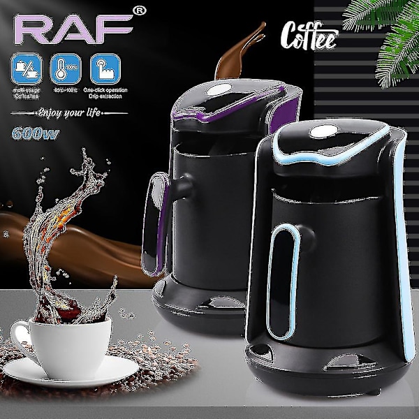 Automatisk turkisk kaffemaskin vattenkokare AC 220~240v malet kaffemaskin-yyc (FMY) purple