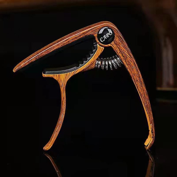 1 st Guitar Capo, 6-strängad akustisk & elektrisk gitarr Capo, gitarr Capo Akustisk  (FMY) dark wood color
