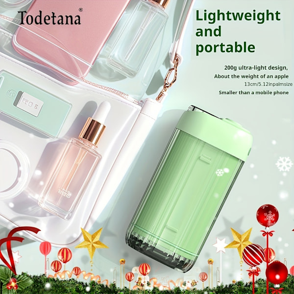 Vattenfloss - Trådlös Laddningsbar Tandspruta Med 3 Lägen, Inbyggd Tank Och Kraftfull Batteritid För Hemma Och Resor, Tandvård, Tandställning (FMY) Lemon Yellow Water flosser with two nozzles