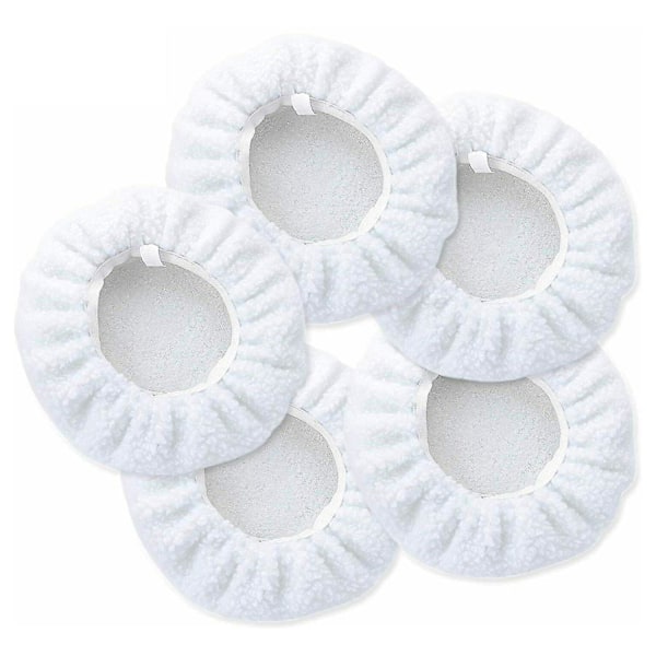 5 kpl 10 tuuman konepellin kiillotuskoneen kiillotuslaikka auton puskurin vahauskone (FMY) White