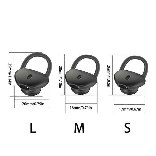 3 stk. silikon etui øreputer ørepropper for HUAWE TalkBand B5 Lite hodetelefoner