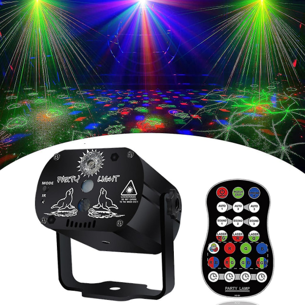Juhlavalot, Disco-valo kaukosäätimellä, LED-projektorin vilkkulamppu