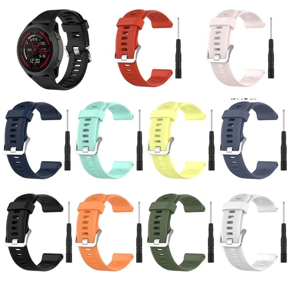 Silikon Urrem For Garmin Forerunner 745 (FMY) Pink